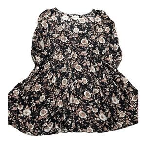 Denim & Supply Ralph Lauren Babydoll M Boho Festival Floral Goth Western Mini